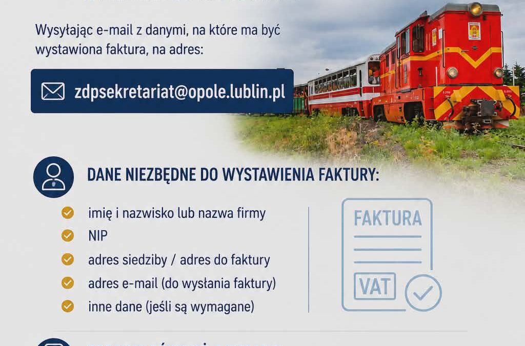 Faktura VAT za zakup biletów online