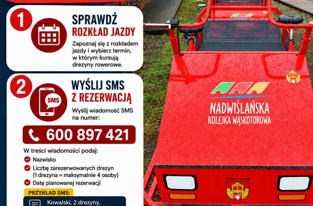 Rezerwacja drezyn rowerowych rozkładowych